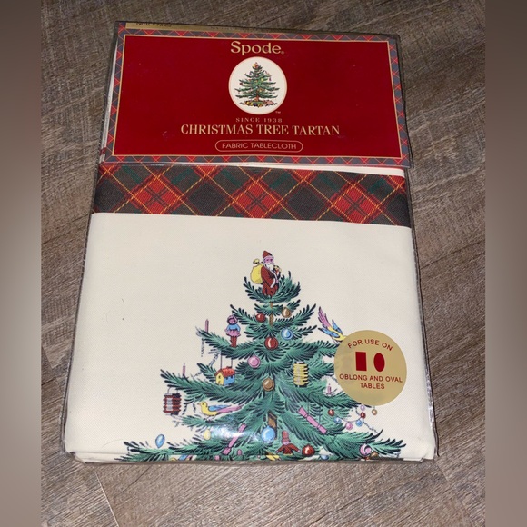 Spode Christmas Tree Tartan New in Package - Picture 2 of 8